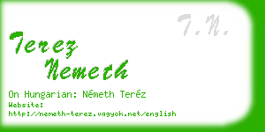 terez nemeth business card